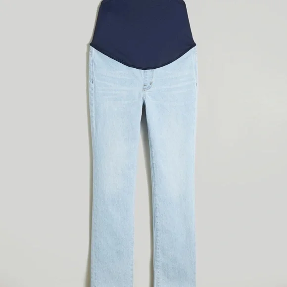 Madewell Maternity Over-the-Belly Perfect Vintage Jeans in Delora Wash NWT - Picture 6 of 9
